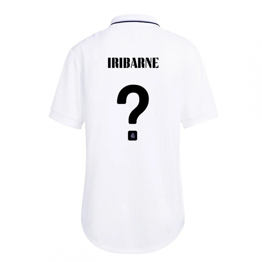 キッズフットボールブルーノ・イリバルネ#0紫のホワイトホームシャツ2022/23ジャージーユニフォーム