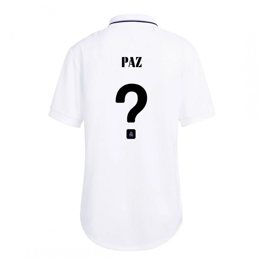 キッズフットボールニコラス・パス#0紫のホワイトホームシャツ2022/23ジャージーユニフォーム
