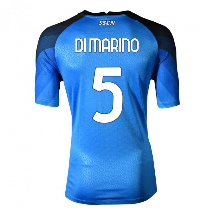 キッズフットボールパオラ・ディ・マリノ#5ダークブルーグレーホームシャツ2022/23ジャージーユニフォーム