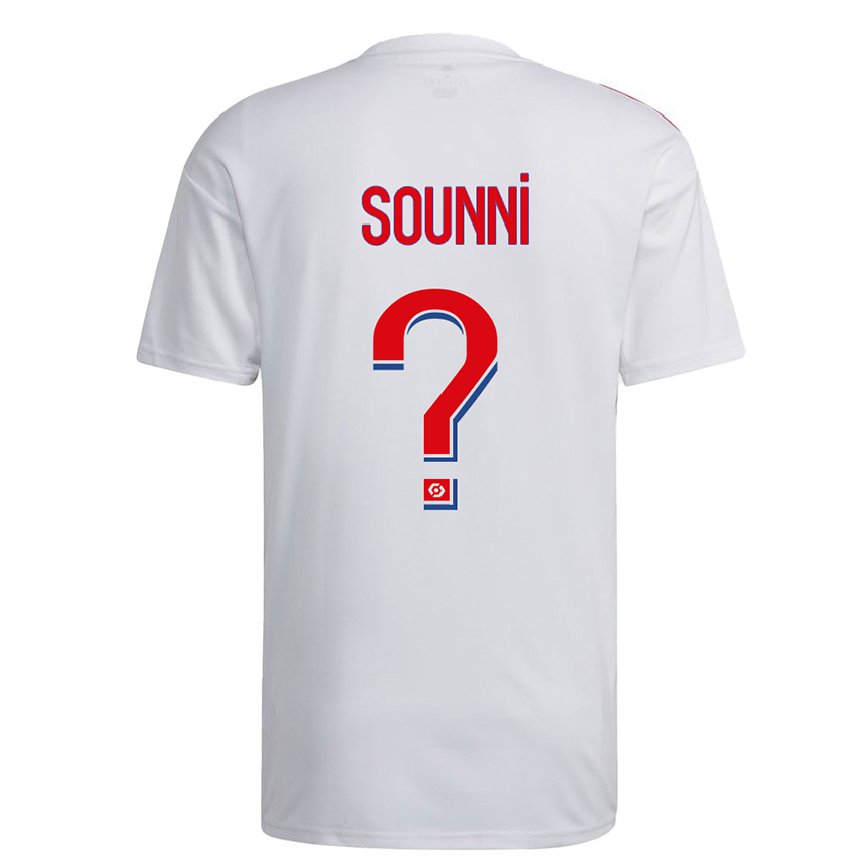 キッズフットボールマディヤン・ソンニ#0ホワイト ブルーレッドホームシャツ2022/23ジャージーユニフォーム