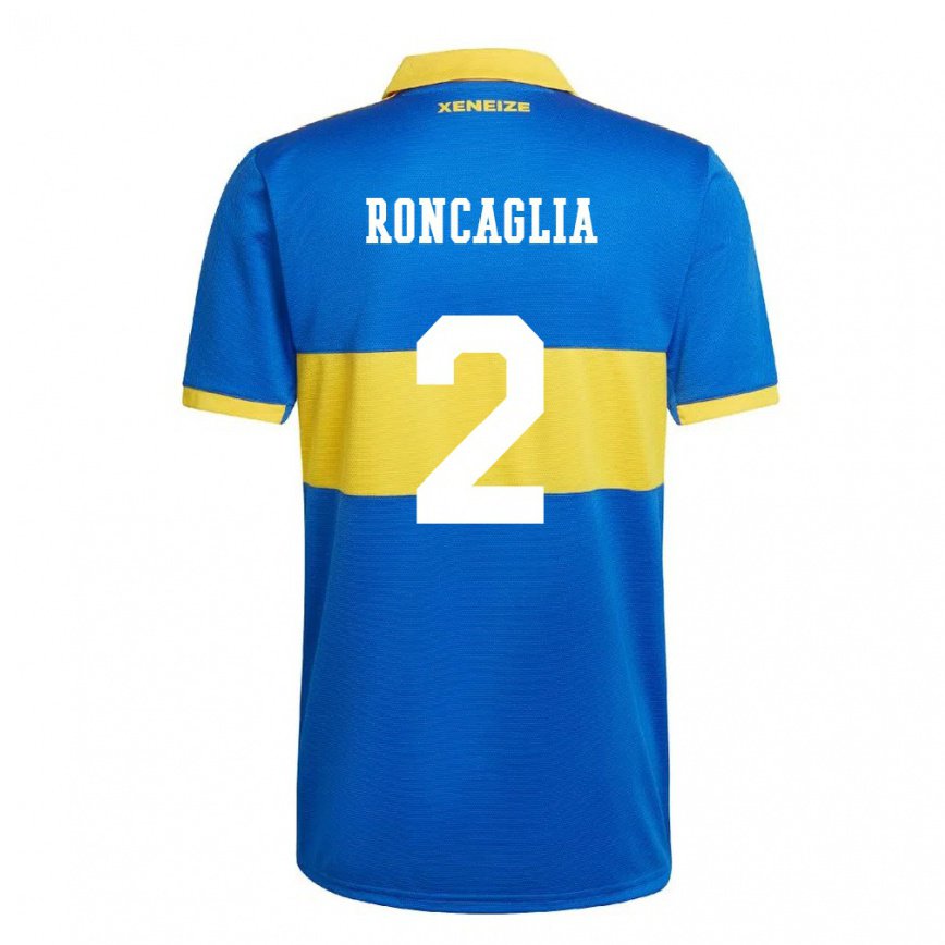 キッズフットボールファクンド・ロンカリア#2オリンピックイエローホームシャツ2022/23ジャージーユニフォーム