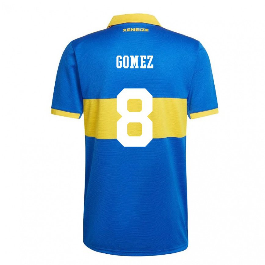 キッズフットボールカミラ・ゴメス・アレス#8オリンピックイエローホームシャツ2022/23ジャージーユニフォーム
