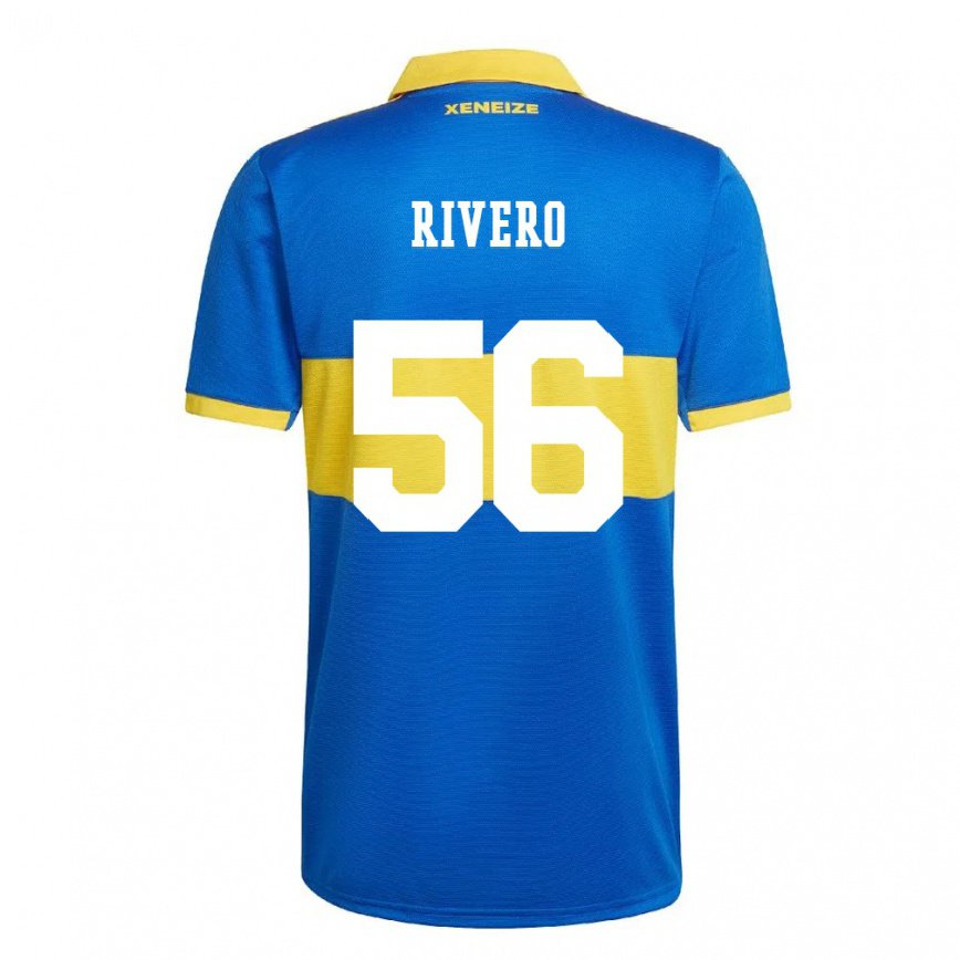 キッズフットボールシモン・リベロ#56オリンピックイエローホームシャツ2022/23ジャージーユニフォーム