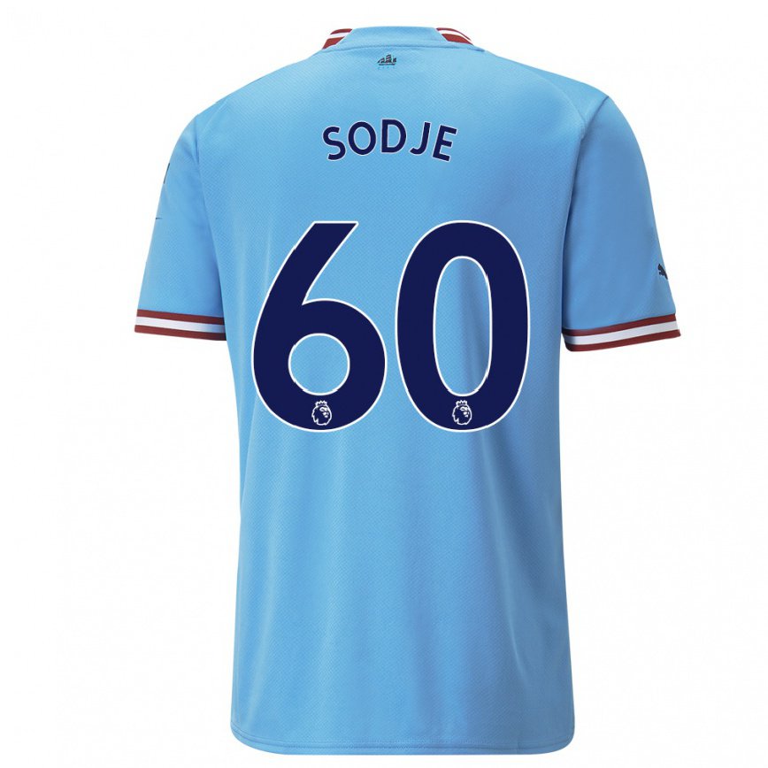 キッズフットボールタイ・ソジェ#60ブルーレッドホームシャツ2022/23ジャージーユニフォーム