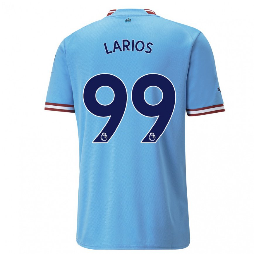 キッズフットボールフアン・ラリオス#99ブルーレッドホームシャツ2022/23ジャージーユニフォーム