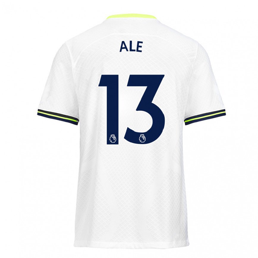 キッズフットボールアスミタエール#13ホワイト グリーンホームシャツ2022/23ジャージーユニフォーム
