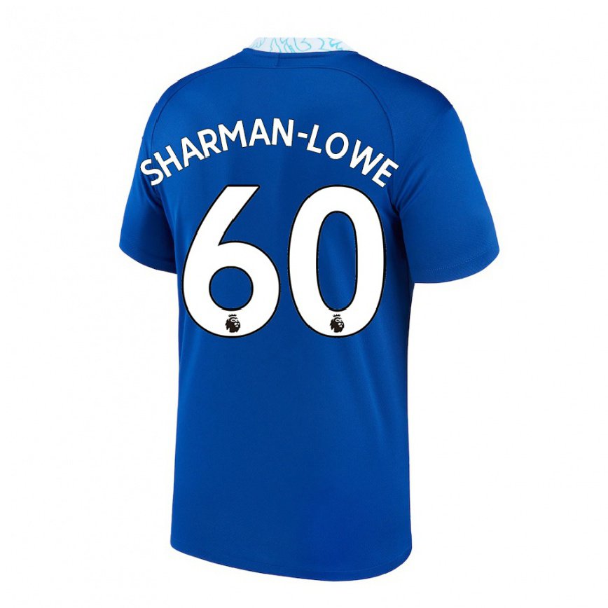 キッズフットボールテディ・シャーマン＝ロー#60ダークブルーホームシャツ2022/23ジャージーユニフォーム