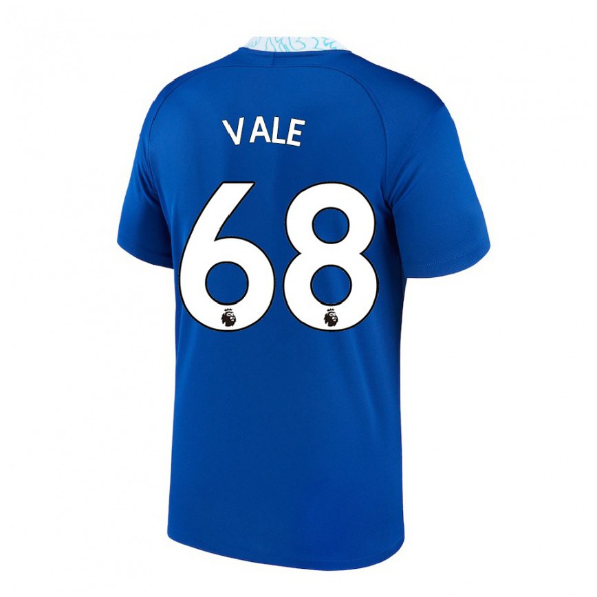 キッズフットボールハーヴェイ・ヴェイル#68ダークブルーホームシャツ2022/23ジャージーユニフォーム