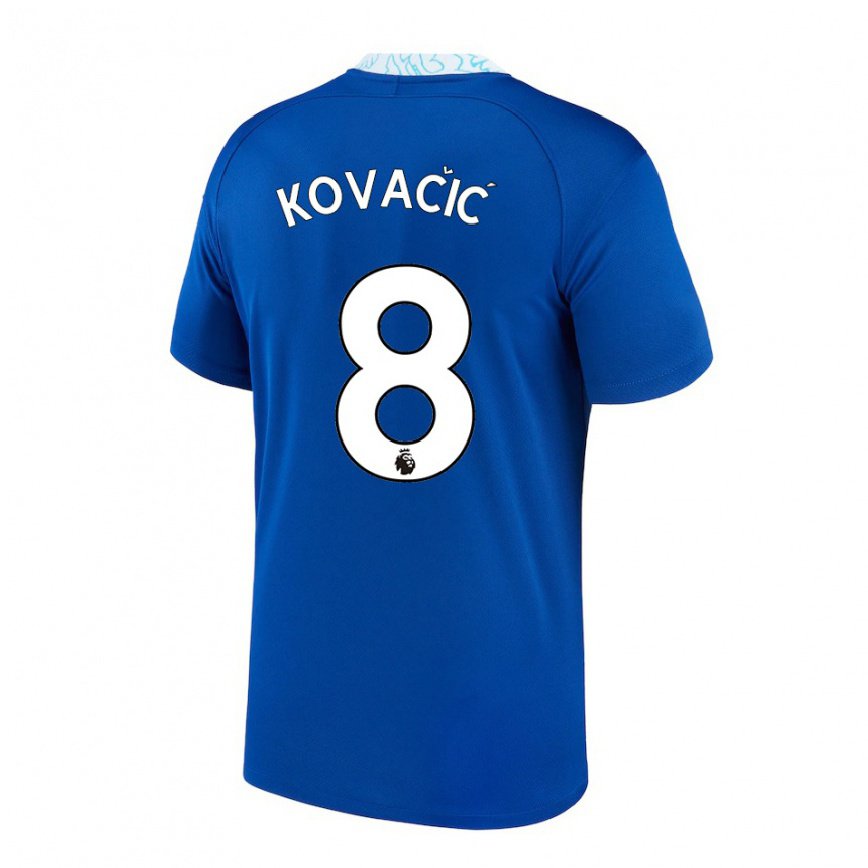 キッズフットボールマテオ・コヴァチッチ#8ダークブルーホームシャツ2022/23ジャージーユニフォーム