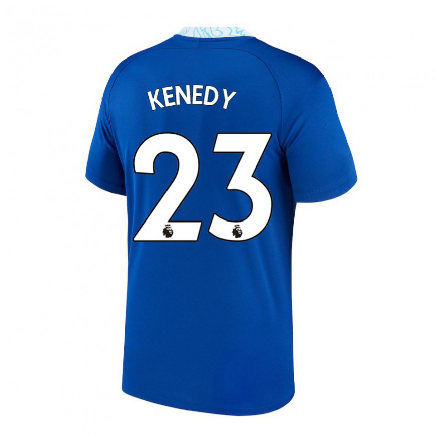 キッズフットボールロバートケネディ#23ダークブルーホームシャツ2022/23ジャージーユニフォーム