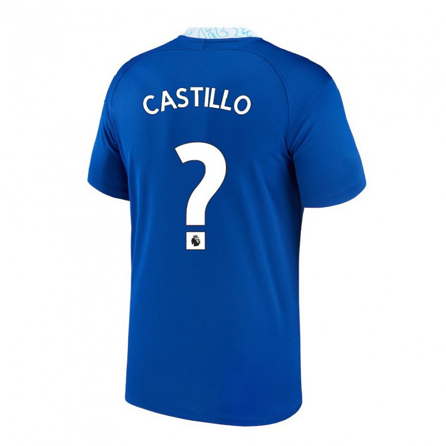 キッズフットボールフアン・カスティーロ#0ダークブルーホームシャツ2022/23ジャージーユニフォーム