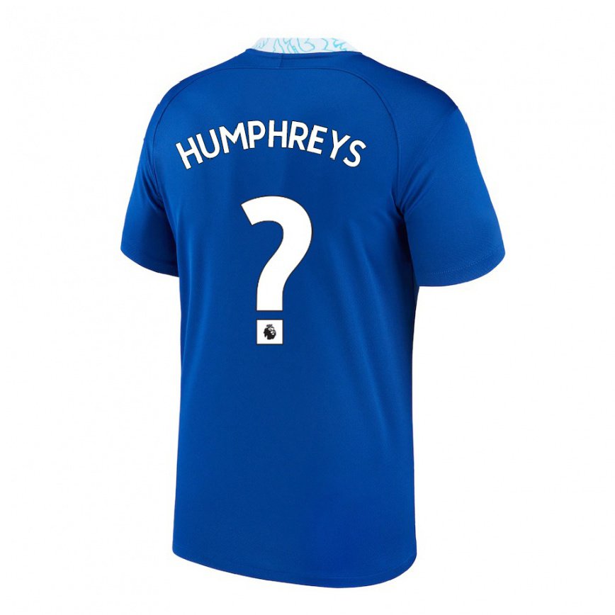 キッズフットボールバシール・ハンフリーズ#0ダークブルーホームシャツ2022/23ジャージーユニフォーム