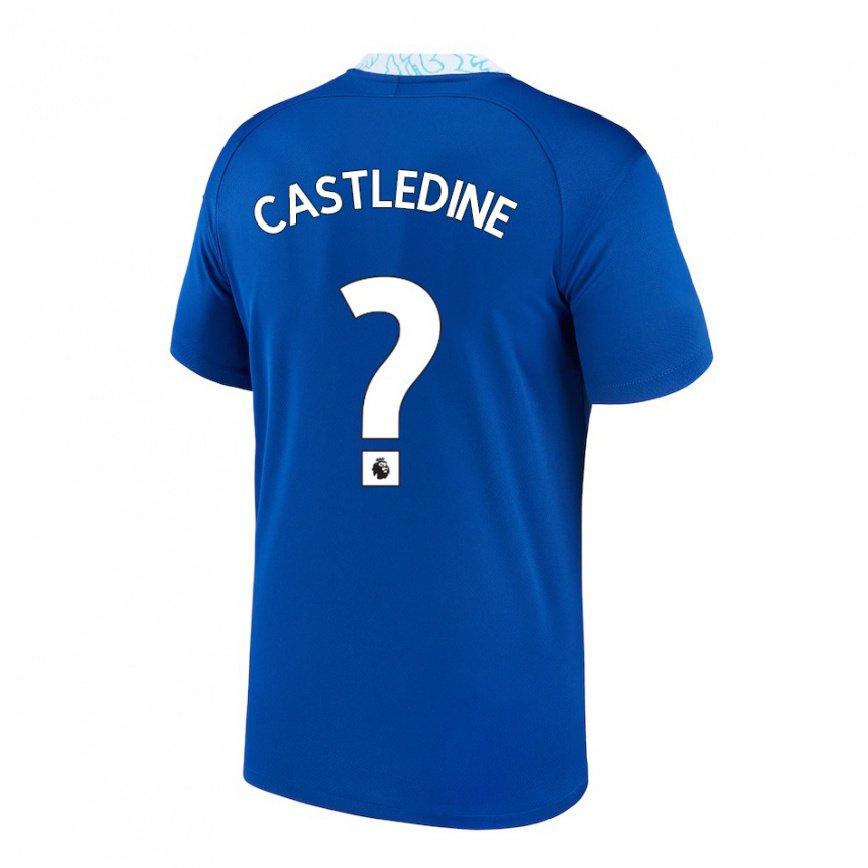 キッズフットボールレオ・キャストルディーン#0ダークブルーホームシャツ2022/23ジャージーユニフォーム