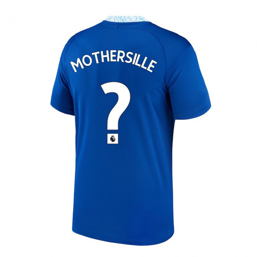 キッズフットボールマリク・マザーシル#0ダークブルーホームシャツ2022/23ジャージーユニフォーム