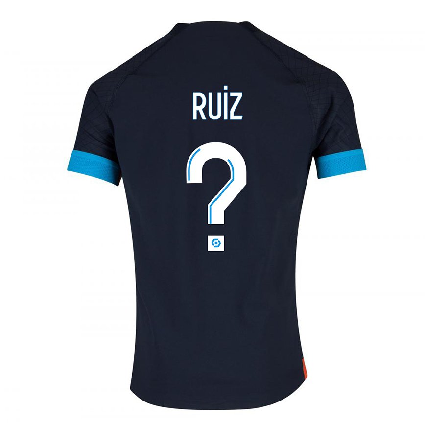 キッズフットボールペドロ・ルイス#0ブラックオリンピックアウェイシャツ2022/23ジャージーユニフォーム