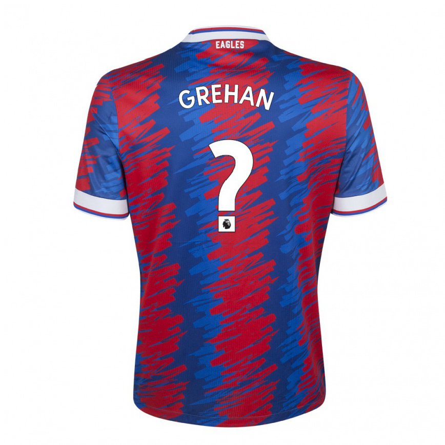 メンズフットボールショーン・グレハン#0レッド ブルーホームシャツ2022/23ジャージーユニフォーム