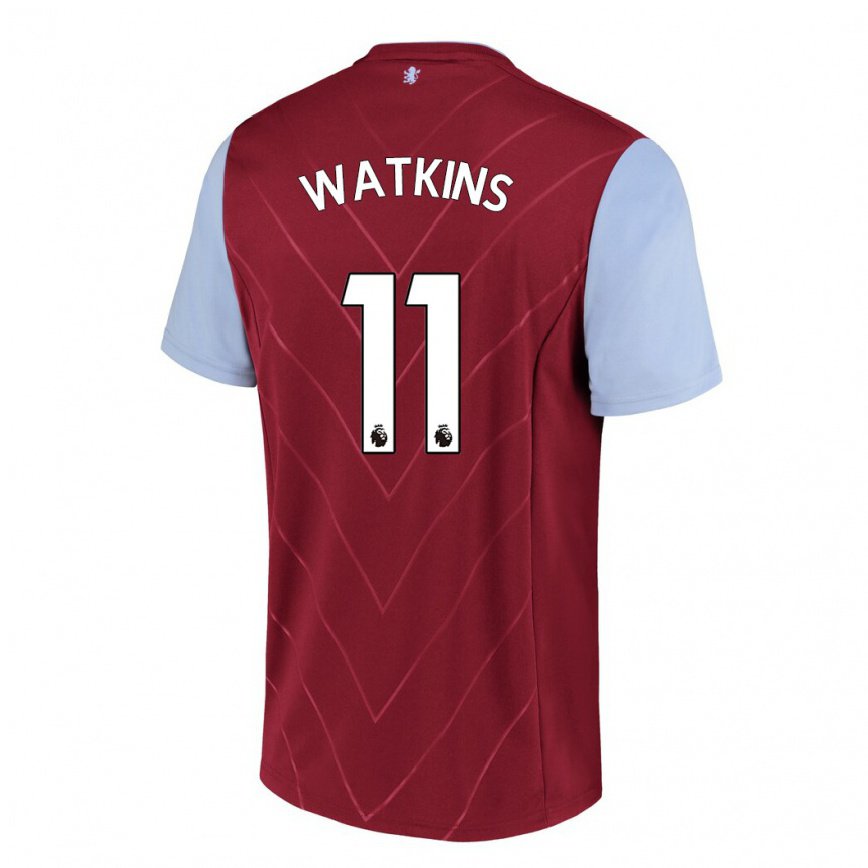 メンズフットボールオリー・ワトキンス#11ワインホームシャツ2022/23ジャージーユニフォーム