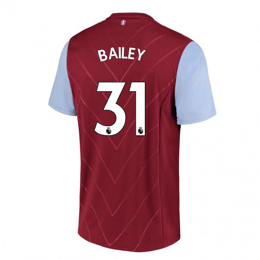 メンズフットボールレオン・ベイリー#31ワインホームシャツ2022/23ジャージーユニフォーム