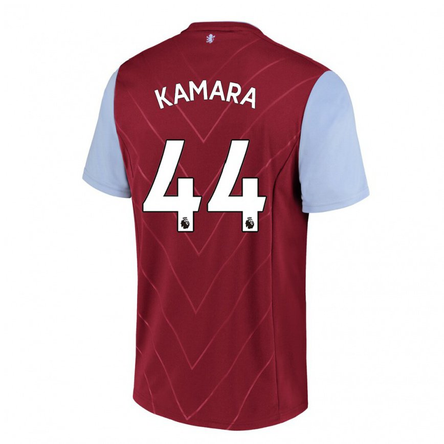 メンズフットボールブバカル・カマラ#44ワインホームシャツ2022/23ジャージーユニフォーム