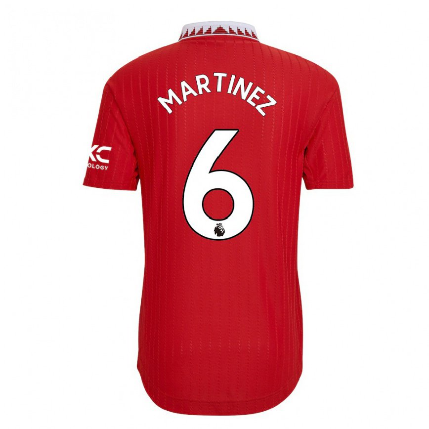 メンズフットボールリサンドロ・マルティネス#6レッドホームシャツ2022/23ジャージーユニフォーム