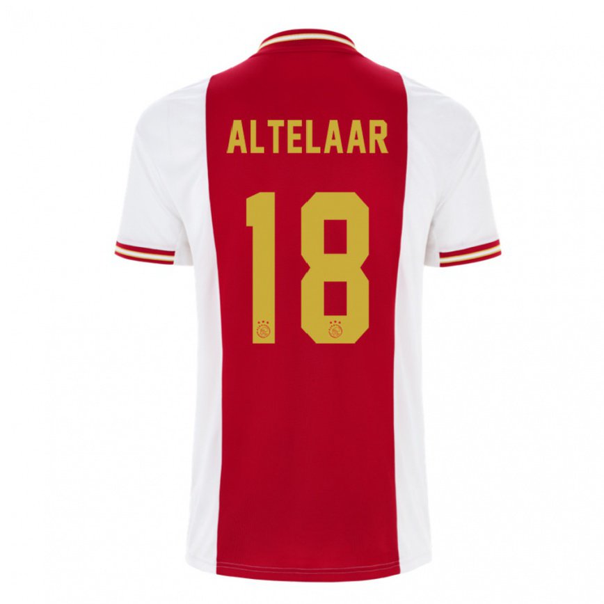 メンズフットボールジェイミー・アルテラー#18濃い赤 ホワイトホームシャツ2022/23ジャージーユニフォーム