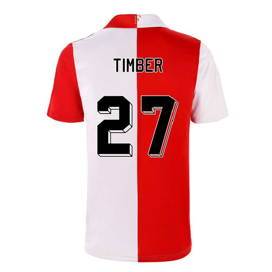 メンズフットボールクインテン・ティンバー#27チリホワイトホームシャツ2022/23ジャージーユニフォーム