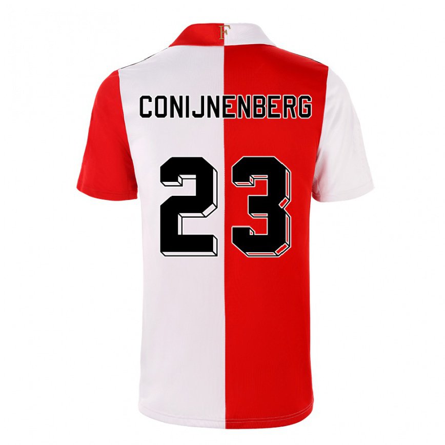 メンズフットボールジェイダ・コニネンバーグ#23チリホワイトホームシャツ2022/23ジャージーユニフォーム