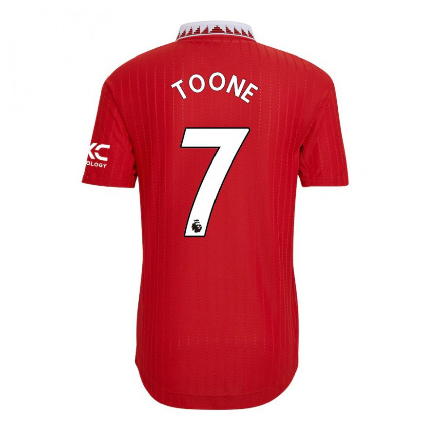 メンズフットボールエラ・トゥーン#7レッドホームシャツ2022/23ジャージーユニフォーム