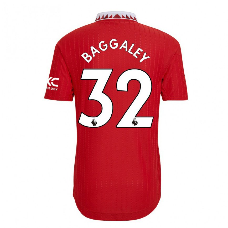 メンズフットボールソフィー・バガリー#32レッドホームシャツ2022/23ジャージーユニフォーム