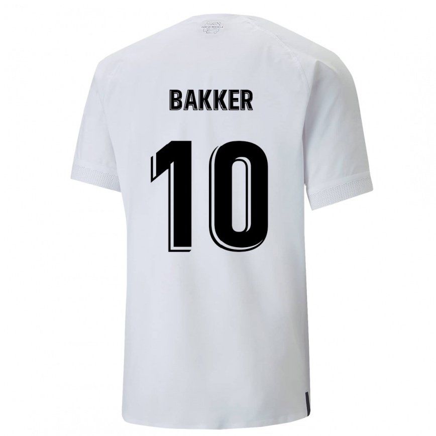 メンズフットボールリンダバッカー#10クリーミーホワイトホームシャツ2022/23ジャージーユニフォーム