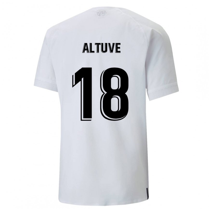 メンズフットボールオリアナ・アルトゥーベ#18クリーミーホワイトホームシャツ2022/23ジャージーユニフォーム