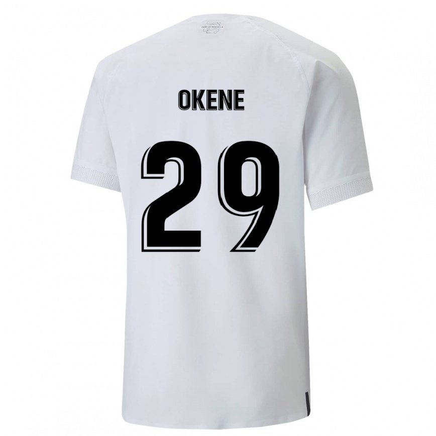 メンズフットボールアンドレア・オケーン#29クリーミーホワイトホームシャツ2022/23ジャージーユニフォーム