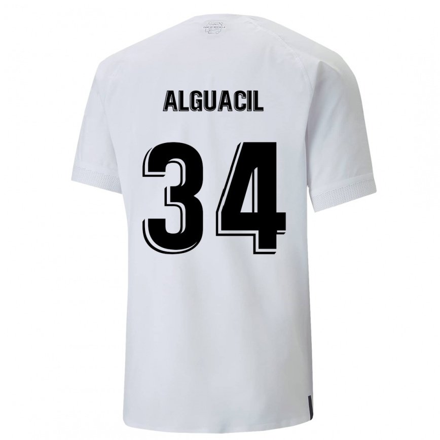 メンズフットボールアイノア・アルグアシル・アモーレ#34クリーミーホワイトホームシャツ2022/23ジャージーユニフォーム