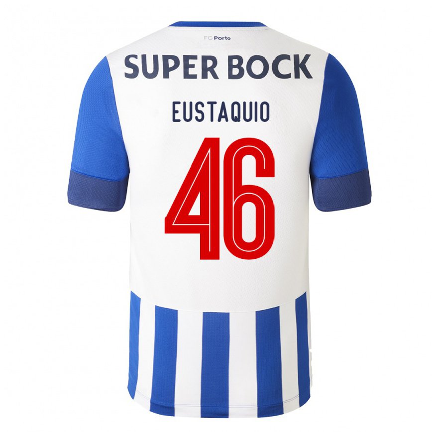 メンズフットボールステファン・エウスタキオ#46ロイヤルブルーホームシャツ2022/23ジャージーユニフォーム