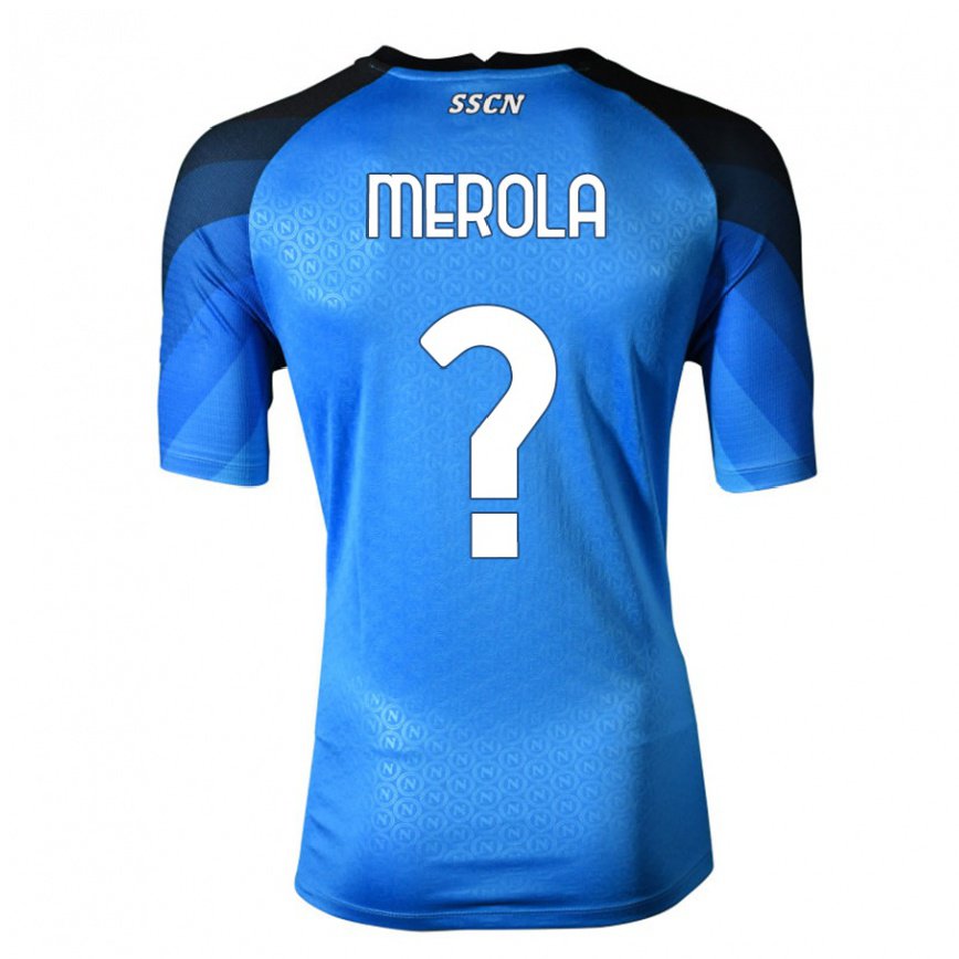 メンズフットボールマルコ・メローラ#0ダークブルーグレーホームシャツ2022/23ジャージーユニフォーム