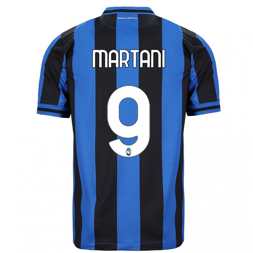 メンズフットボールアリス・マルターニ#9ブルー ブラックホームシャツ2022/23ジャージーユニフォーム