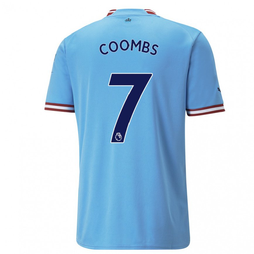メンズフットボールローラ・クームス#7ブルーレッドホームシャツ2022/23ジャージーユニフォーム