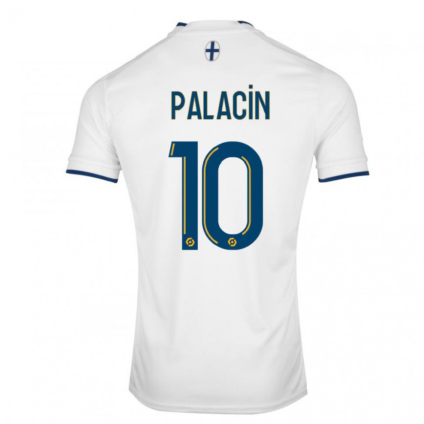 メンズフットボールサラ・パラシン#10ホワイトサファイアホームシャツ2022/23ジャージーユニフォーム