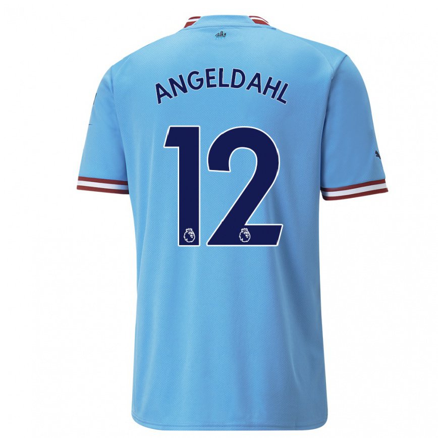 メンズフットボールフィリパ・アンイエルダール#12ブルーレッドホームシャツ2022/23ジャージーユニフォーム