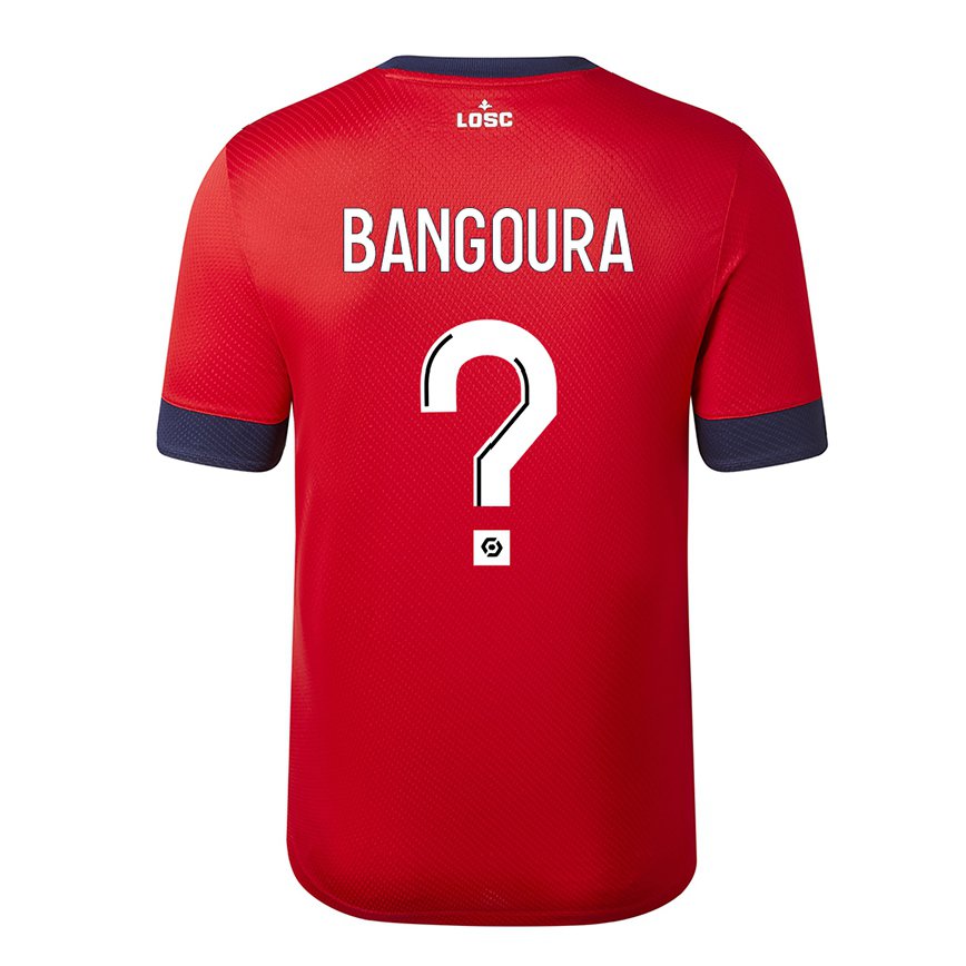 メンズフットボールアブドゥライ・ザカ・バンゴーラ#0レッドキャンディーアップルホームシャツ2022/23ジャージーユニフォーム