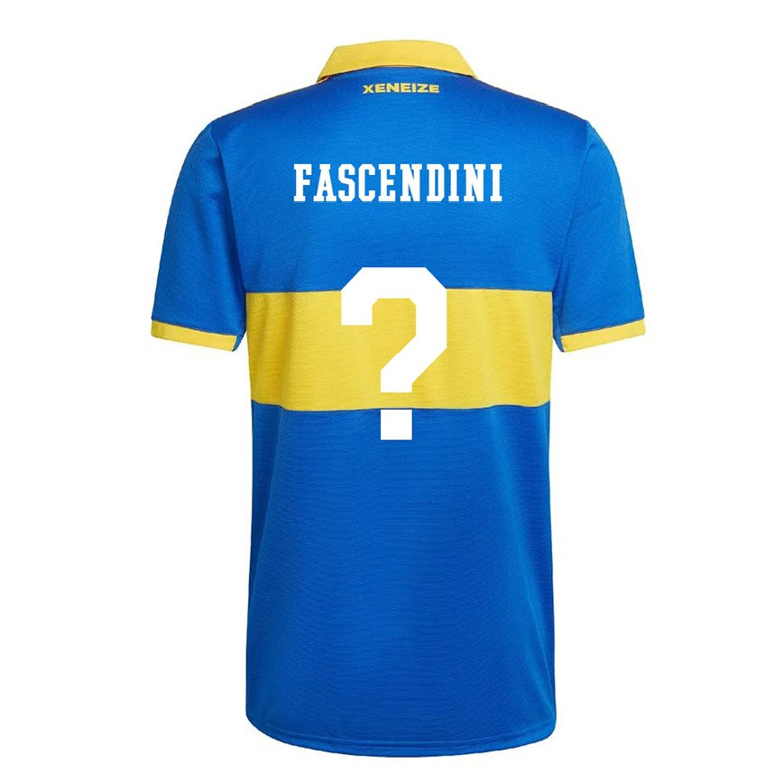 メンズフットボールヴァレンティン・ファセンディーニ#0オリンピックイエローホームシャツ2022/23ジャージーユニフォーム