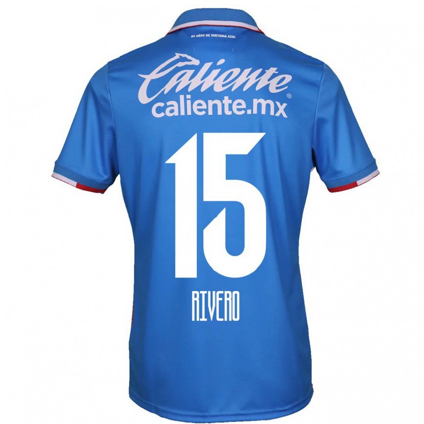 メンズフットボールイグナシオ・リベロ#15アズールブルーホームシャツ2022/23ジャージーユニフォーム