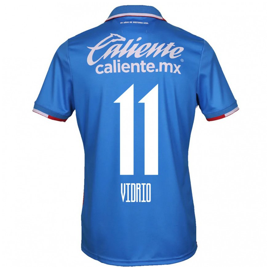 メンズフットボールナイレア・ヴィドリオ#11アズールブルーホームシャツ2022/23ジャージーユニフォーム