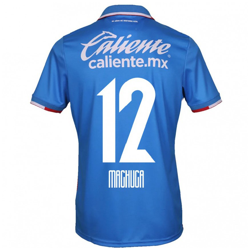 メンズフットボールガブリエラ・マチュカ#12アズールブルーホームシャツ2022/23ジャージーユニフォーム