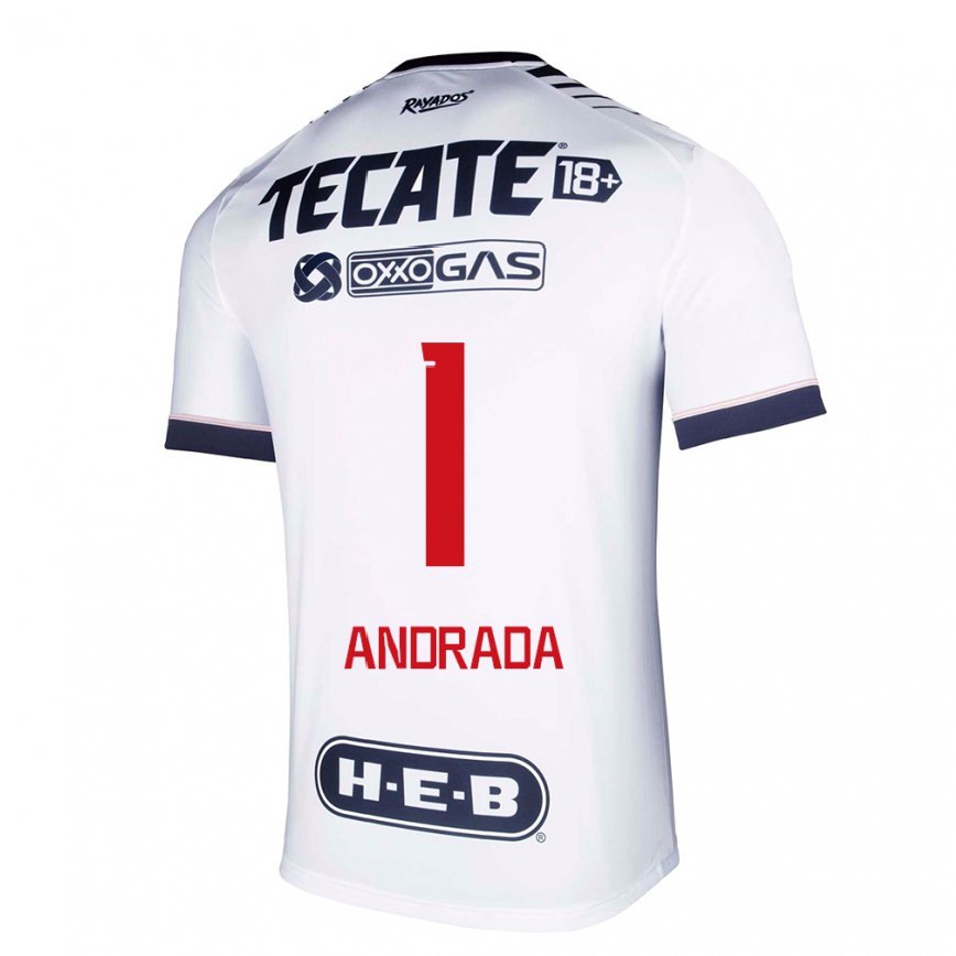 メンズフットボールエステバン・アンドラダ#1ホワイトスペースホームシャツ2022/23ジャージーユニフォーム