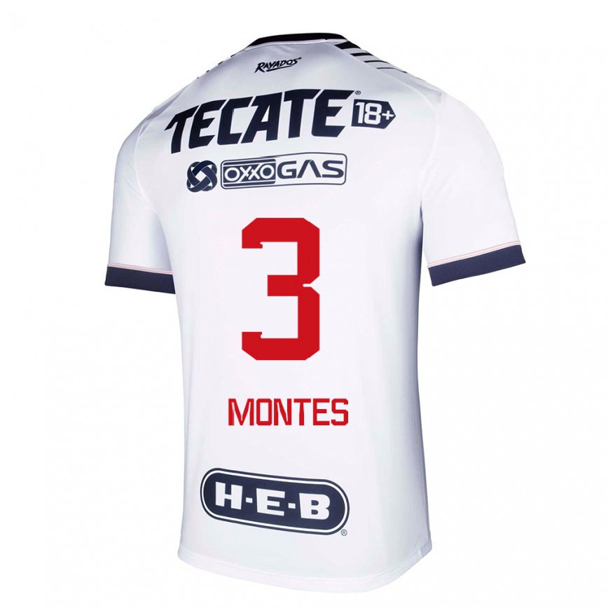 メンズフットボールセサル・モンテス#3ホワイトスペースホームシャツ2022/23ジャージーユニフォーム