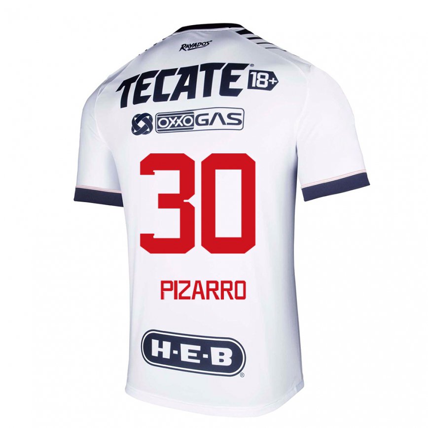 メンズフットボールロドルフォ・ピサーロ#30ホワイトスペースホームシャツ2022/23ジャージーユニフォーム