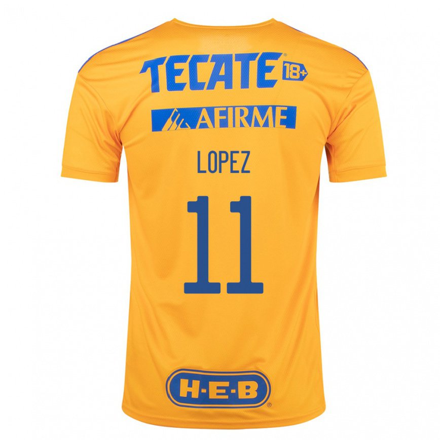 メンズフットボールニコラス・ロペス#11バンブルビーイエローホームシャツ2022/23ジャージーユニフォーム