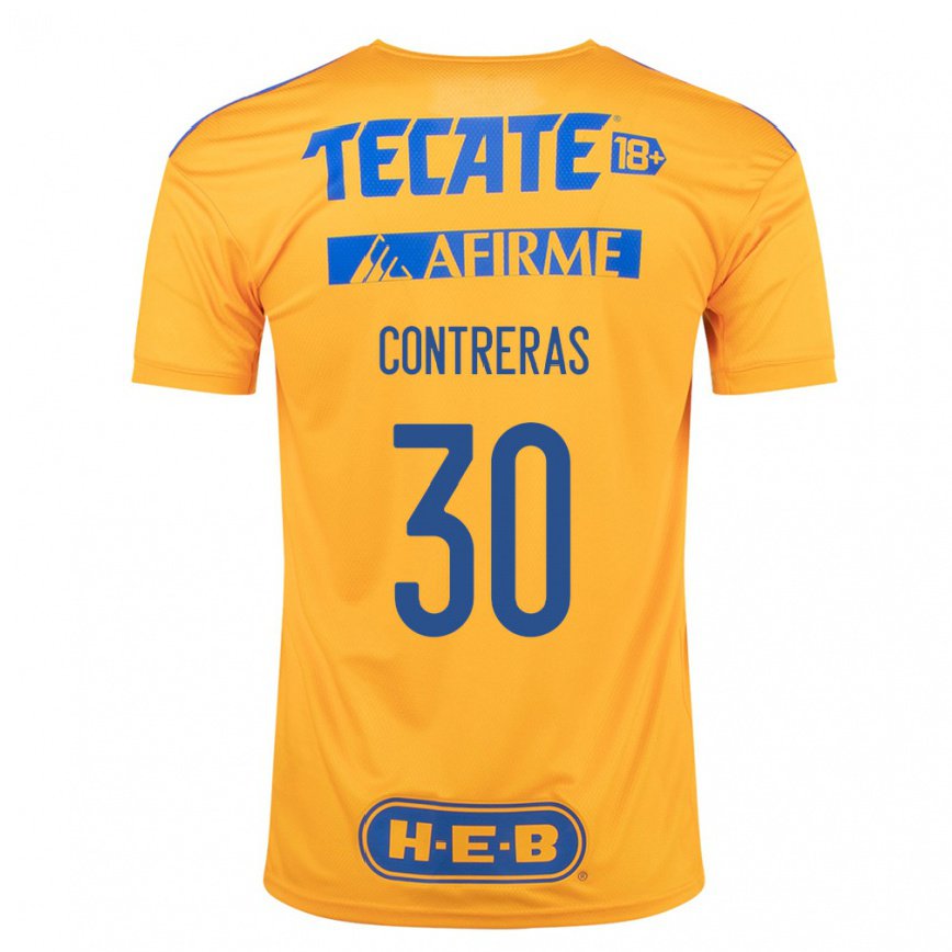 メンズフットボールリゼス・コントレラス#30バンブルビーイエローホームシャツ2022/23ジャージーユニフォーム
