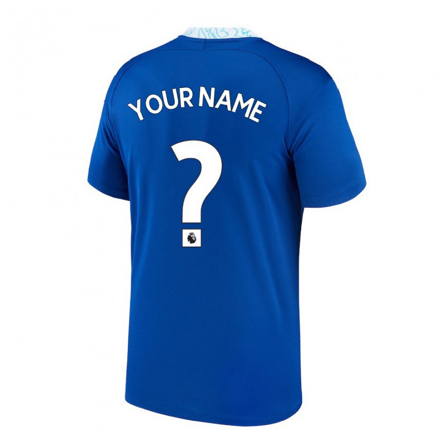 メンズフットボールあなたの名前#0ダークブルーホームシャツ2022/23ジャージーユニフォーム